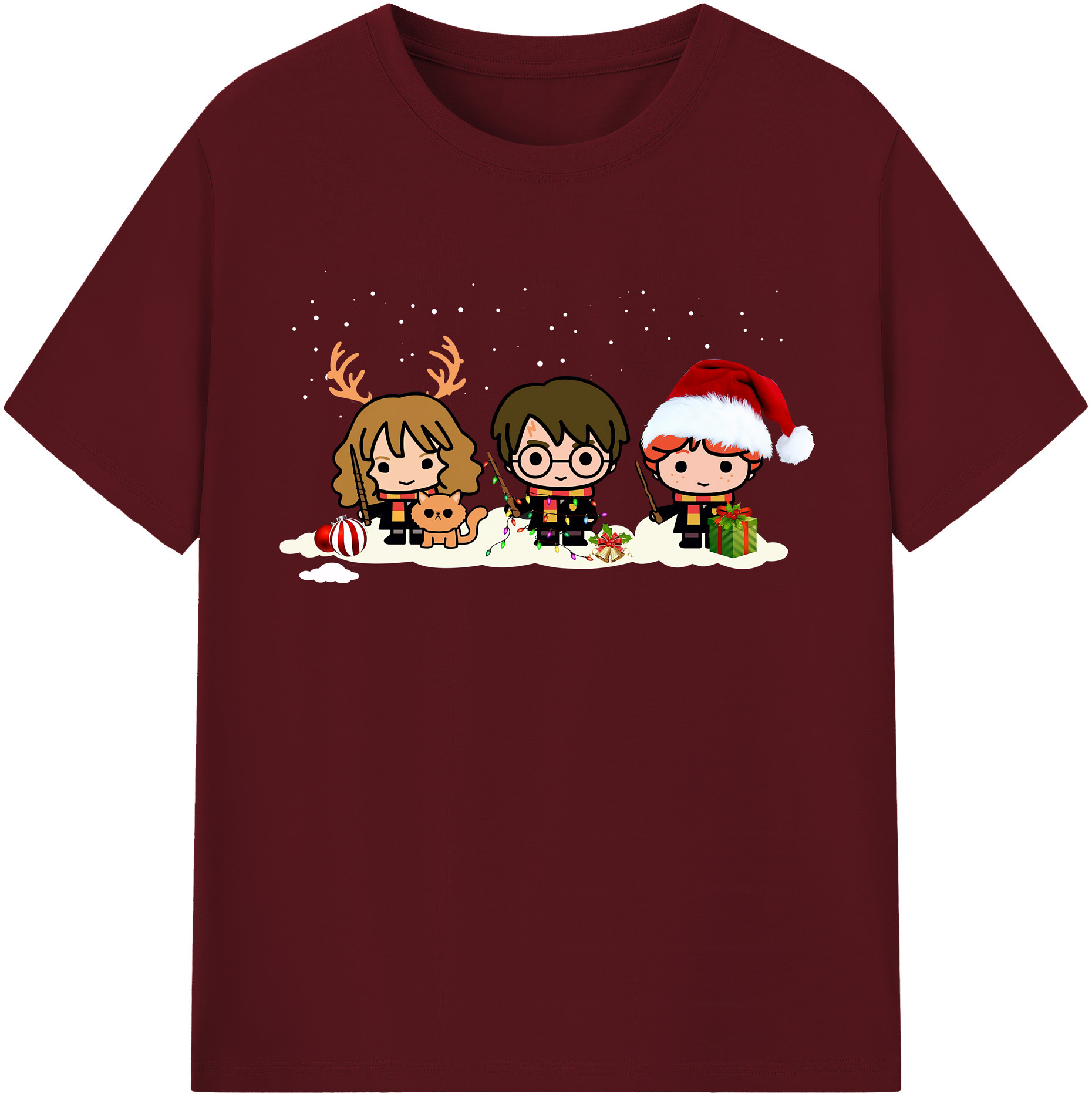 （画像用） Harry Potter ハリー・ポッターシリーズ 綿100％半袖Tシャツ（フロントプリント）